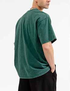 Latest Design <b>Acid</b> Wash Heavy Weight 240 GSM 100% Cotton T Shirt O-Neck <b>Drop</b> Shoulder <b>Acid</b> Wash T Shirt - Product Image 3