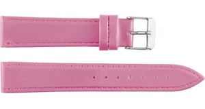 Bracelet de montre unisexe en cuir véritable rose classique de luxe 20 mm, respirant, résistant à l'eau, souple, léger et réglable pour montre connectée - Product Image 2