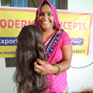 Extensiones de cabello vietnamita humano templo paquetes ondulados dobles trama de máquina India pura virgen natural de la mejor calidad - Product Image 3