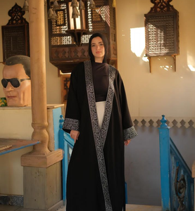 Abaya brodée en tissu Nida de haute qualité, vêtements de fête islamiques pour femmes, prix de gros, nouveautés - Product Image 4