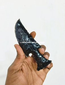 งานหัตถกรรมหินกึ่งมีค่าทำจากคริสตัลนำโชครูปปั้นนำโชคพลอยพรีเมี่ยมสีดำทำด้วยมือ - Product Image 2