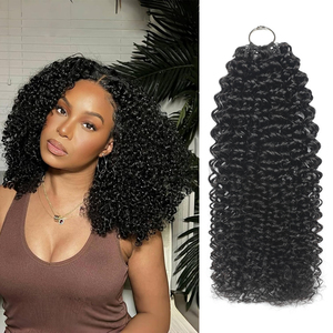 Estensioni di <span class=keywords><strong>Capelli</strong></span> Umani Ricci Afro con Piume Vere, 100% <span class=keywords><strong>Capelli</strong></span> Umani, Due Ciocche Connesse - Product Image 1