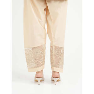 Pantalon droit brodé taille haute ESTEFANIA pour femme – Respirant, style formel et décontracté pour l'automne – Tailles XL et XS disponibles - Product Image 4