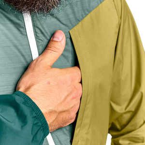Chaqueta Cortavientos de Lona Personalizada para Hombre, Impermeable, Transpirable, de Secado Rápido, con Media Cremallera y Capucha, para Otoño e Invierno, para Correr, Golf y Montaña - Product Image 2