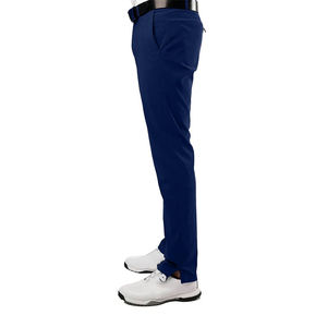 Pantalones de golf ligeros informales para hombre, pantalones de Jogger de golf para hombre de Color azul regular vintage con cordón en la cintura - Product Image 4