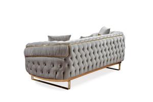Best Seller Chesterfield Modern Wood <b>Sofa</b> Set Italian Style for Living Room Villa Warehouse Use - Product Image 4