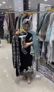 Vestido de fiesta bordado CHEFLI para mujer, ropa de fiesta bordada Salwar Kameez, ropa India paquistaní, vestidos cosidos - Product Image 3