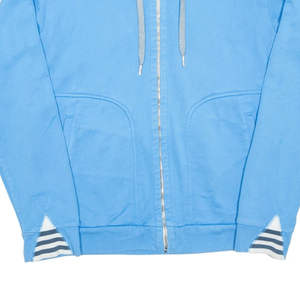 Women's Casual Blue Zip Up Hoodie Breathable Cotton Fleece Streetwear Zipper <b>Pullover</b> Hooded <b>Jumper</b> Top - Product Image 4