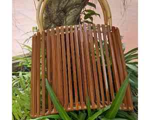 กระเป๋าไม้ไผ่มีสไตล์พร้อมถุงไม้ไผ่นุ่มๆออกแบบมาสำหรับชุดสวมใส่ประจำวันในฤดูร้อนและตลาดค้าปลีกทั่วโลก - Product Image 2