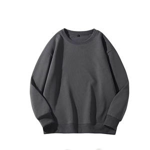 Sweat-shirt à col rond grande taille très demandé 100% coton tricoté avec logo en relief Design doublé coton Polyester mélangé - Product Image 1