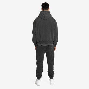 Marque personnalisée mode extérieure lâche hommes sweats à capuche thermiques vêtements d'extérieur mode hiver décontracté respirant lavage à l'acide sweats à capuche - Product Image 6