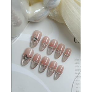 Uñas Postizas Silver Wings, Decoración Elegante y Duradera para Arte de Uñas - Product Image 3