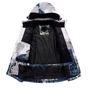 Combinaison de ski pour homme personnalisée, imperméable, respirante, imprimée sur toute la surface, coupe-vent, combinaison de snowboard, combinaison de neige d'hiver - Product Image 2