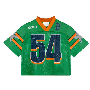 Camiseta con serigrafía de gran tamaño personalizada para hombre, ropa de calle americana, camiseta de fútbol y fútbol de malla, ropa deportiva Boxy Fit 2025 - Product Image 6