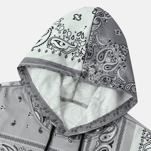 Sudaderas con capucha de sublimación de diseño único Sudaderas con capucha de sublimación de tela de algodón Sudaderas con capucha de sublimación de ropa de calle - Product Image 3