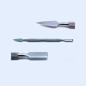 Juego de 4 piezas de acero inoxidable de belleza para el cuidado de las uñas, empujador de cutículas, cuchara, Lima, herramientas de manicura y pedicura, herramientas de belleza quirúrgicas - Product Image 5