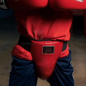 Protector Inguinal de Cuero de Alta Calidad Personalizado 2025, DWELT GEARS, Se Acepta OEM, Venta Directa de Fábrica, Profesional, Ajustable, para Boxeo - Product Image 3