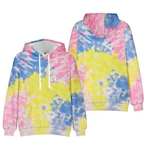 ขายส่ง 2024 Tie Dye Streetwear Hoodie Tie Dieล้างขนแกะขั้วโลกใหม่แฟชั่นHoodedเสื้อสวมหัวHoodiesโลโก้ที่กําหนดเอง - Product Image 3