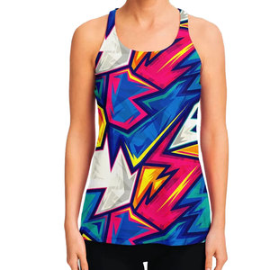 High Quality Women's Sublimation Tank <b>Top</b> Breathable Gym Sports Wear for Workout and Fitness Sublimation Tank <b>Top</b> - Product Image 1