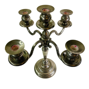 Candélabre en métal argenté de la plus haute qualité avec 5 bras bougeoir de décoration de noël bougeoir de conception moderne pour la meilleure vente - Product Image 3