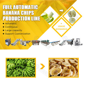 Línea de producción de chips de plátano semiautomática Línea de producción de máquina de procesamiento de chips de plátano pequeño - Product Image 5