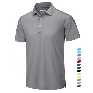 Polo personalizado al por mayor, camisa de gran tamaño de manga corta de color personalizado con impresión de logotipo bordado personalizado, se acepta servicio OEM - Product Image 1