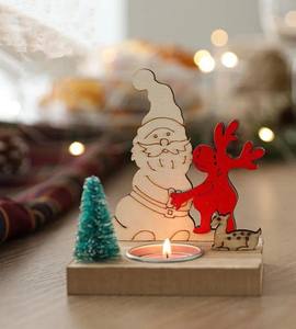 Ornements de Noël en bois design pour la décoration de la maison et l'embellissement des arbres de Noël - Product Image 4