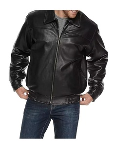 Vestes en cuir à manches longues élégantes pour hommes Design en toile personnalisable Prix abordable - Product Image 1