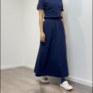 Pakistán hizo Scrub faldas de buena calidad tela hecha Scrub faldas para venta en línea último diseño médico Scrub falda - Product Image 3