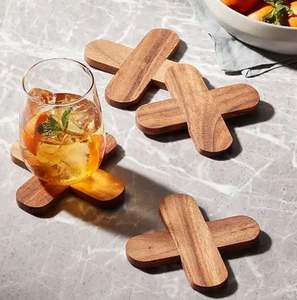 Trending Admirable Design Coasters for Table Decoration Natural Finished Pure <b>Wooden</b> Coaster and Reusable <b>Placemats</b> Home Hotels - Product Image 3