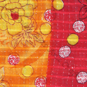 Edredón DE TRABAJO Kantha Vintage indio/mantas/Gudari/mantas colcha antigua edredón de trabajo Kantha indio Reversible cosido a mano - Product Image 4