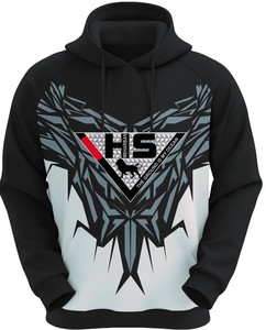 เสื้อมีฮู้ดสำหรับผู้ชายพิมพ์ลายสีระเหิดแบบกำหนดเองโลโก้ตามสั่ง - Product Image 1