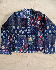 New Arrival Autumn Indian <b>Quilted</b> Jacket Handmade Patchwork Eco-Friendly Waterproof for Women - Product Image 1