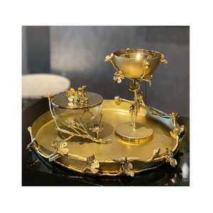 Marvelous Design <b>Incense</b> <b>Oud</b> Burner In Aluminium Gold And White Color Bakhoor Burner For Home Events Decor - Product Image 2