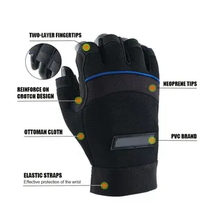 Guantes tácticos deportivos de medio dedo para montar en motocicleta de alta calidad, protección para ciclismo al aire libre, logotipo personalizado antideslizante al por mayor - Product Image 2