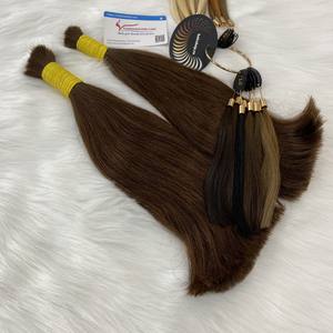 Wholesale 100% Authentic Virgin Vietnamese Remy Human <b>Hair</b> Extensions Brown Bone <b>Straight</b> Bulk <b>Hair</b> - Product Image 5