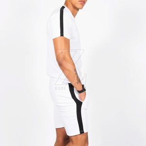 Unique Simple Style <b>Men</b> Cotton <b>T</b>-<b>Shirt</b> & <b>Shorts</b> <b>Set</b> Drawstring <b>Men</b> Casual <b>T</b>-<b>Shirt</b> & <b>Shorts</b> <b>Set</b> - Product Image 6