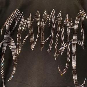 Sweat à capuche de haute qualité pour hommes, en coton mélangé, basiques de la mode avec logo en strass personnalisable pour l'hiver - Product Image 5