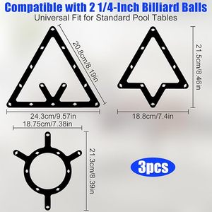 Xmlinco Lot <span class=keywords><strong>de</strong></span> 3 supports <span class=keywords><strong>de</strong></span> rangement pour billes <span class=keywords><strong>de</strong></span> billard, support <span class=keywords><strong>de</strong></span> rangement pour billes <span class=keywords><strong>de</strong></span> billard pour 8/9/10 billes, accessoires <span class=keywords><strong>de</strong></span> queue <span class=keywords><strong>de</strong></span> billard triangulaires - Product Image 4
