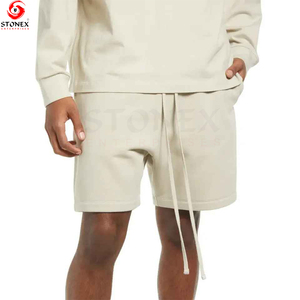 Vente en gros de shorts de survêtement d'été personnalisés pour hommes, respirant, séchage rapide, jogging décontracté pour la maison, ensemble de vêtements d'extérieur à motif imprimé - Product Image 2