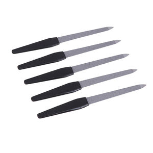 Lime à ongles miniature de qualité supérieure en acier inoxydable double face 180 grains, design droit, réutilisable, durable, à longue durée de vie, noyau renforcé - Product Image 1