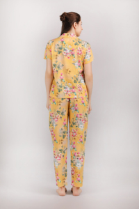 Pijama y camisa de manga corta Premium, conjunto de ropa de noche de alta calidad para mujer, conjunto de pijamas transpirables personalizados de algodón 100% para mujer - Product Image 6