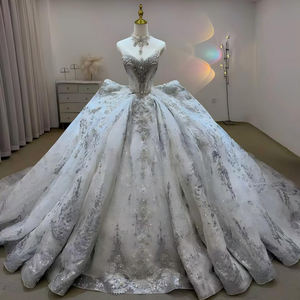 Robe <span class=keywords><strong>de</strong></span> mariée Jancember JJ126 scintillante en cristal, robe <span class=keywords><strong>de</strong></span> mariée perlée, robe <span class=keywords><strong>de</strong></span> bal à dos nœud, Vestido <span class=keywords><strong>De</strong></span> Novia, mariage <span class=keywords><strong>de</strong></span> <span class=keywords><strong>luxe</strong></span> style palais - Product Image 1