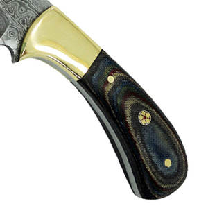 Cuchillo de caza personalizable hoja de acero damasco mango de madera nuevo diseño de longitud regular fabricado profesionalmente soporte OEM - Product Image 4