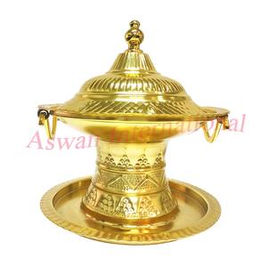 Bols à dattes arabes en acier inoxydable de qualité supérieure plaqués or - Product Image 3