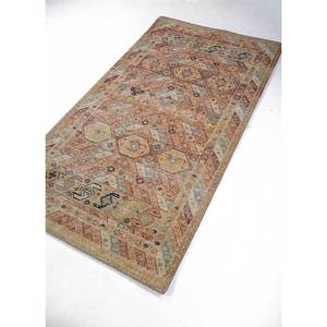 พรมขนสัตว์ถักมือ Erbe สีเบจ-น้ำตาล ลายเรขาคณิต สำหรับบ้าน ห้องโถง ห้องนั่งเล่น รูปทรงสี่เหลี่ยมผืนผ้า สไตล์ทับริซ สำหรับวัยรุ่น-GS-7069 - Product Image 2