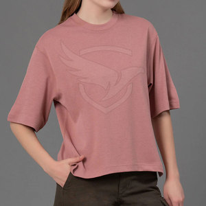 Dernière conception T-shirt de couleur personnalisée T-shirt surdimensionné en tissu doux à séchage rapide pour l'extérieur T-shirt surdimensionné - Product Image 1