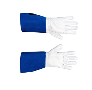 Guantes de soldadura de cuero de vaca TIG Split guantes de soldadura TIG DE SEGURIDAD Industrial calidad resistente al calor largo - Product Image 3
