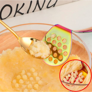 Elegante juego de servidor de Pasta espejo pulido de acero inoxidable sólido Turner cuchara Perfecta para servir de mesa elegante juego de 8 piezas - Product Image 5