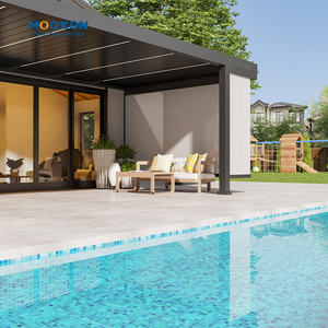 Persiana con cremallera de esquina motorizada de 90 ° <span class=keywords><strong>para</strong></span> <span class=keywords><strong>exteriores</strong></span>, impermeable, a prueba de viento, cortina eléctrica con cremallera <span class=keywords><strong>para</strong></span> Patio y balcón - Product Image 4